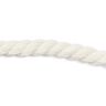 Bavlněná šňůrka [ Ø 8 mm ] – vlněná bílá,  thumbnail number 1
