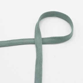 Plochá šňůra Mikina s kapucí Bavlna [15 mm] – rákosove zelená, 