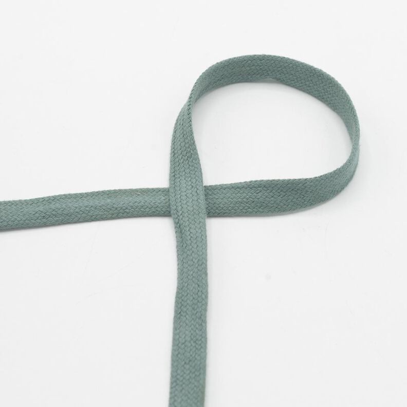 Plochá šňůra Mikina s kapucí Bavlna [15 mm] – rákosove zelená,  image number 1