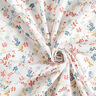 Mušelín / dvojitá mačkaná tkanina Romantické květinové úponky – bílá,  thumbnail number 3