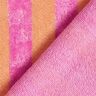 Froté látka Bambus Široké pruhy – světle oranžová/pink,  thumbnail number 5