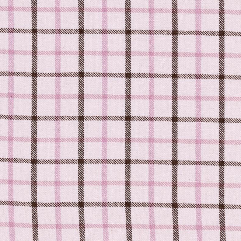 Bavlněná látka na košile s kostkovaným vzorem – rose/pastelově fialová,  image number 1