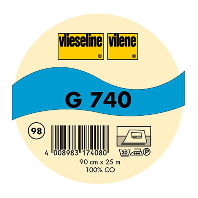 G 740 Tkaná vložka | Vlieseline – černá,  image number 2