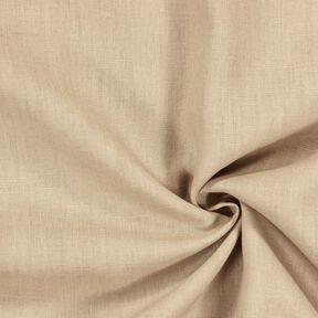 Lněná látka Ramie mix medium – mandlová, 