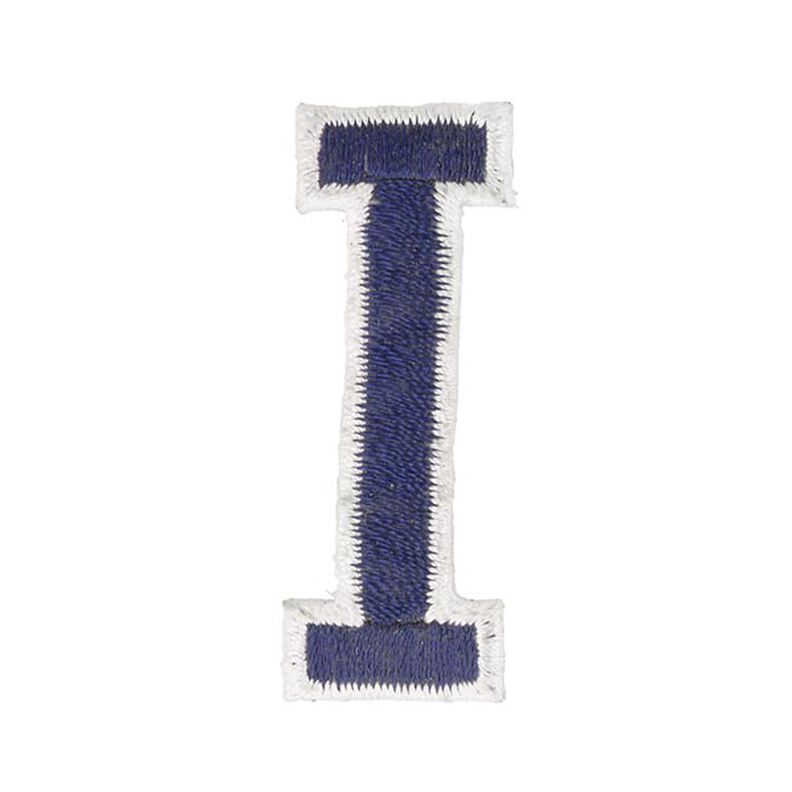 Aplikace písmeno I [ Výška: 4,6 cm ] – namornicka modr,  image number 1