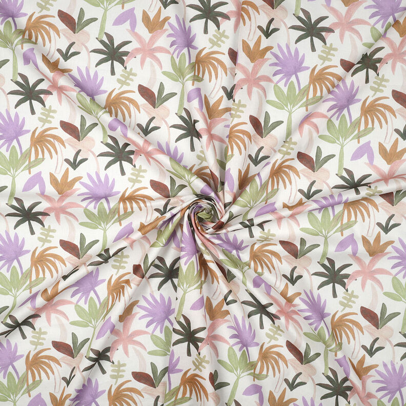 Bavlněný voál palmy | Nerida Hansen – bílá/růžová,  image number 3