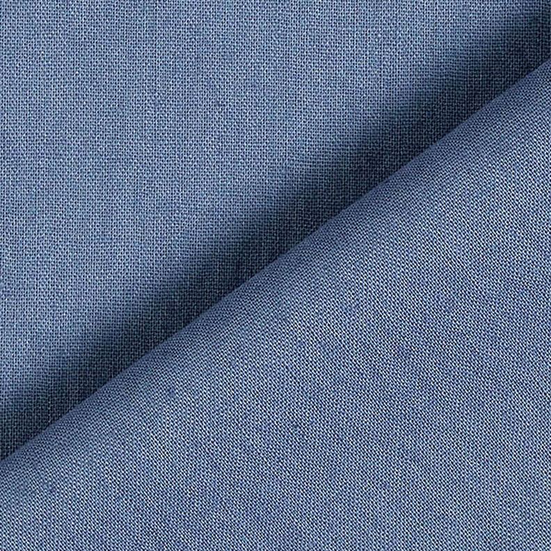 Směs lnu a bavlny Jednobarevné provedení – ocelová modr,  image number 3