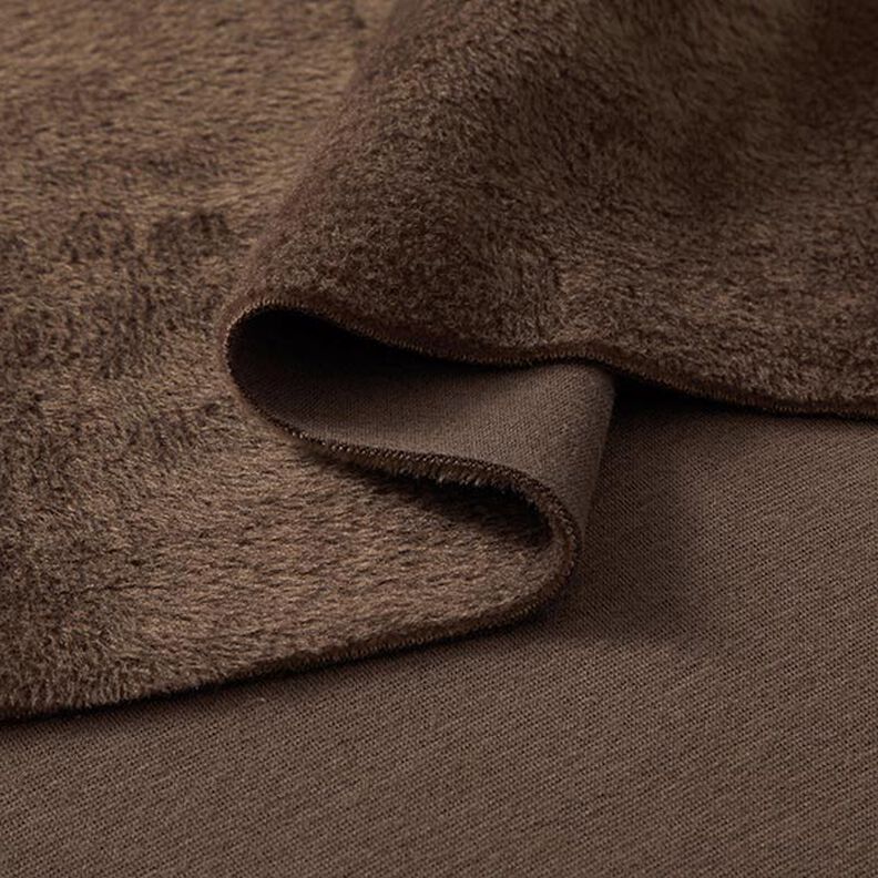 Alpenfleece Hebká teplákovina Jednobarevné provedení – středně hnědá,  image number 4