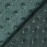 Hebký fleece vyražené puntíky – tmavě zelená,  thumbnail number 4