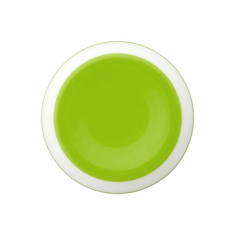 Polyesterový knoflík s očkem – jablkově zelená,  image number 1