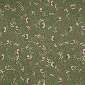 Dekoračn&iacute; l&aacute;tka Polopanama Lesn&iacute; sovy &ndash; tmavě zelen&aacute;/čokol&aacute;dov&aacute;, 