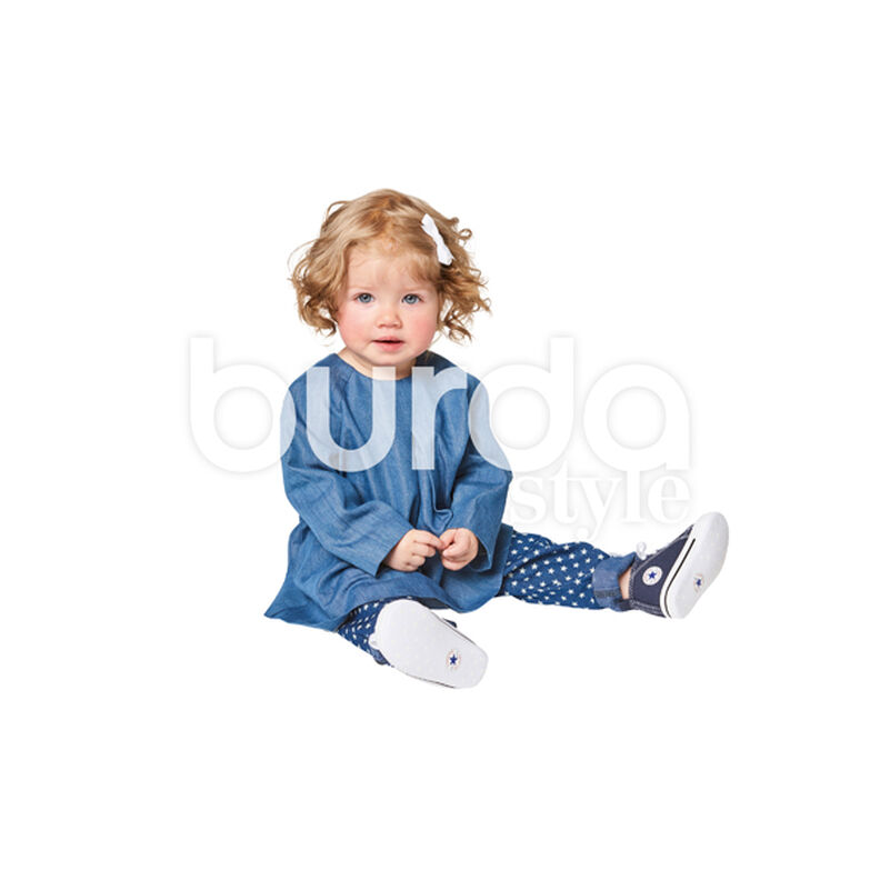 Šaty pro miminka | halenka | kalhotky, Burda 9348 | 68 - 98,  image number 5