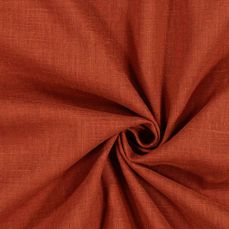 Lněná látka Ramie mix medium – terracotta,  image number 1