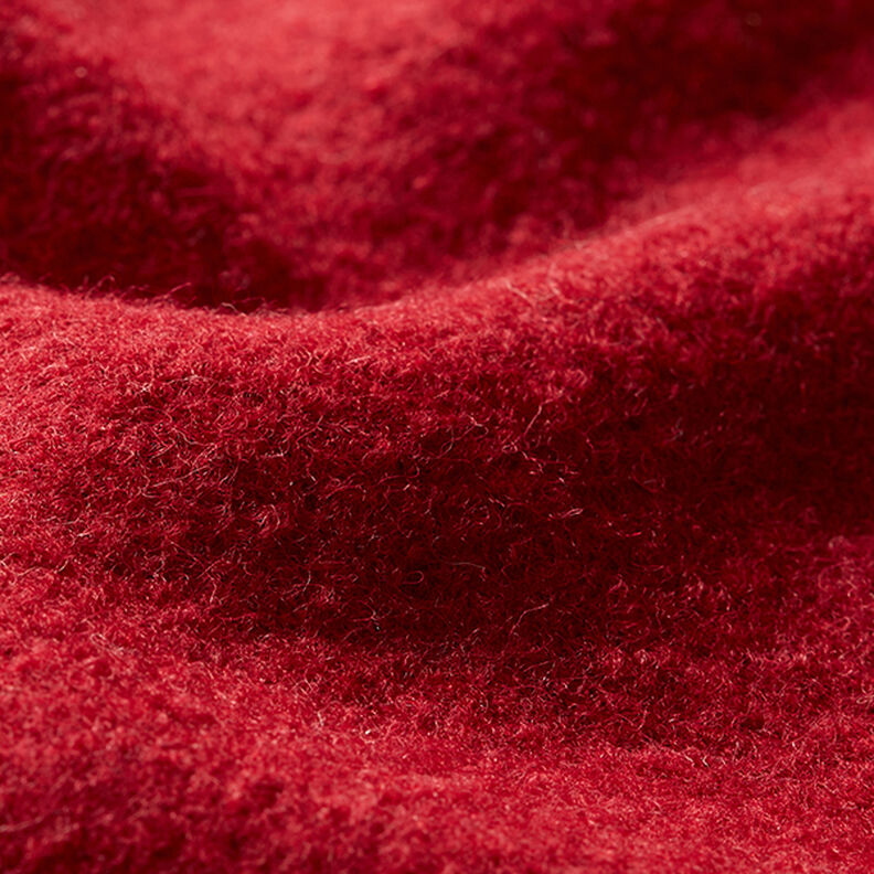 Valchovaný vlněný loden – karmínově červená,  image number 2