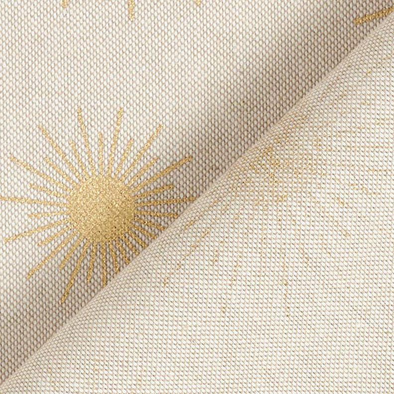 Dekorační látka Polopanama Zlatá slunce   – přírodni,  image number 4