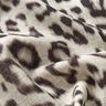 Směs vizkózy a lnu Digitální tisk potisk leoparda – mandlová/černá,  thumbnail number 2