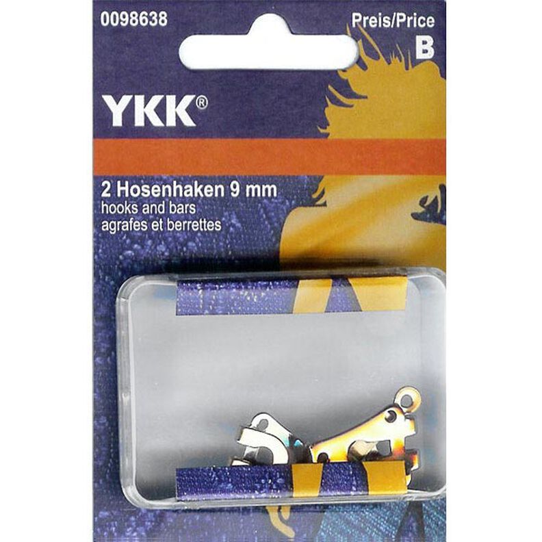 Kalhotové háčky 1 – stříbrná | YKK,  image number 1