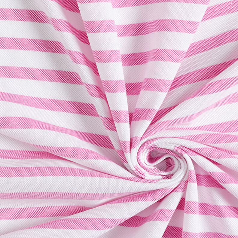 Piké žerzej Proužky – bílá/pink,  image number 3