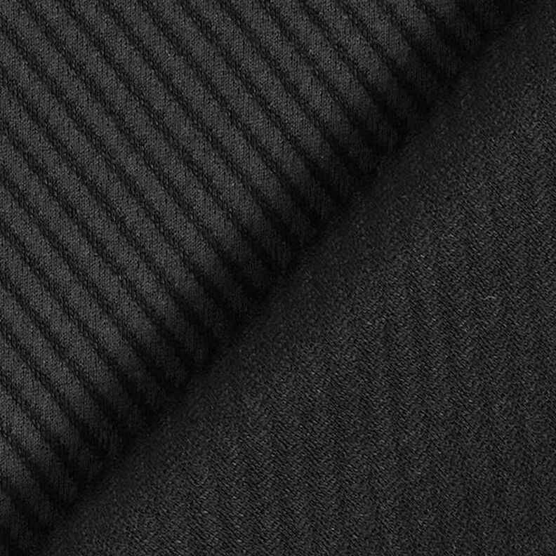 Kostýmní tkanina s diagonální strukturou – černá,  image number 4