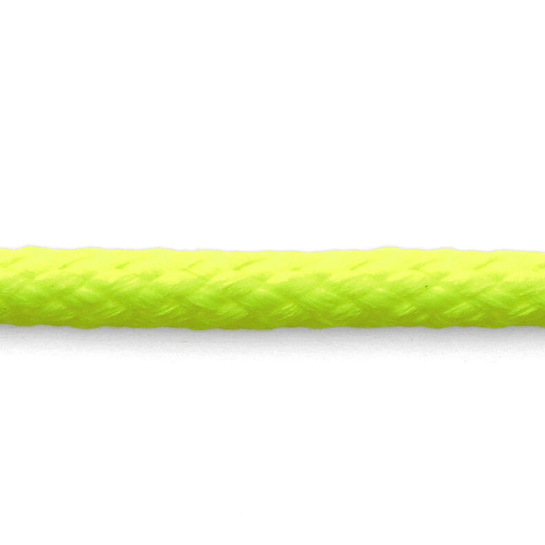 Anoraková šňůra [Ø 4 mm] – žlutá neonová,  image number 1