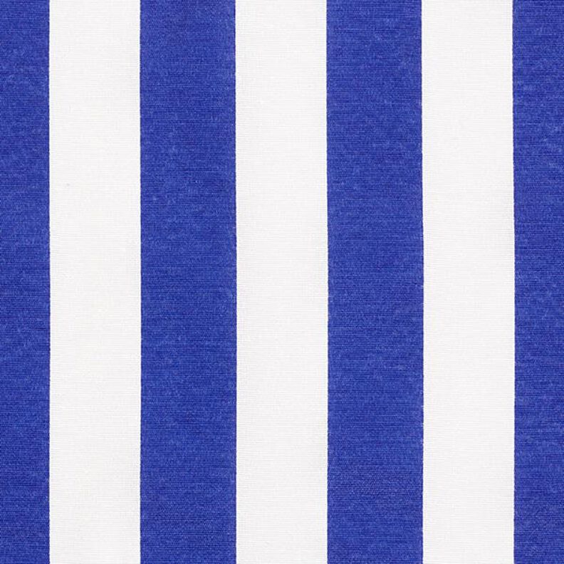 Dekorační látka Plátno Proužky – modrá/bílá,  image number 1