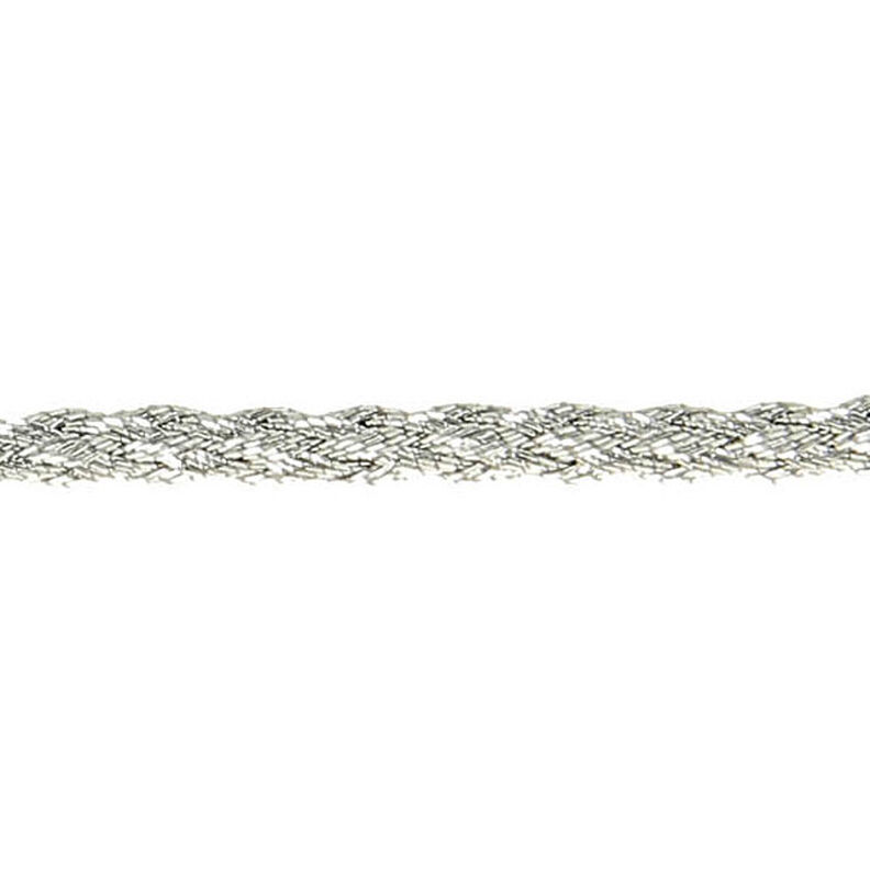 Metalický Šňůrka [Ø 2 mm] – stříbrná metalická,  image number 2