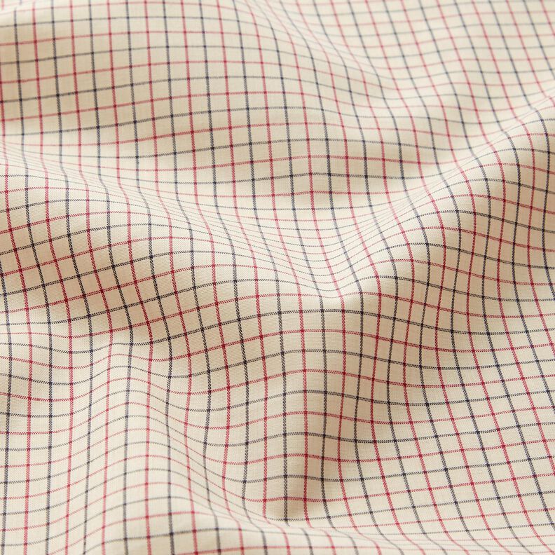 Ko&scaron;ilov&aacute; tkanina jemn&aacute; kostka &ndash; b&eacute;žov&aacute;/namornicka modr,  image number 2