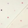 Plyš teddy Vyšívaná srdce | Poppy Fabrics – slonová kost/rose,  thumbnail number 4