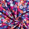 Bavlněný žerzej barevné květiny | Poppy Fabrics – noční modrá,  thumbnail number 3