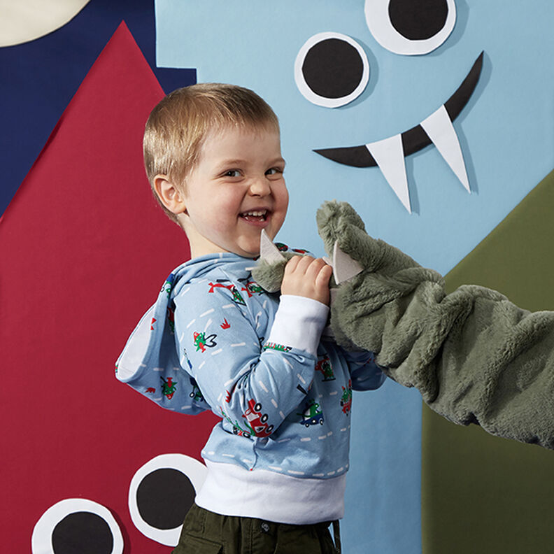 Bavlněný žerzej Medium jednobarevný – taupe,  image number 9