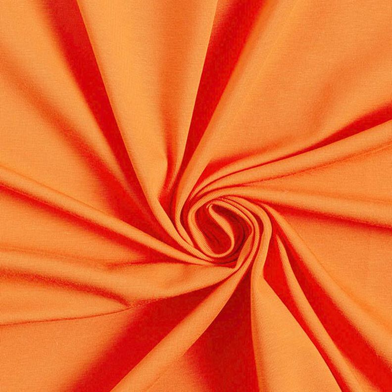 Bavlněný žerzej Medium jednobarevný – oranžová, image number 1