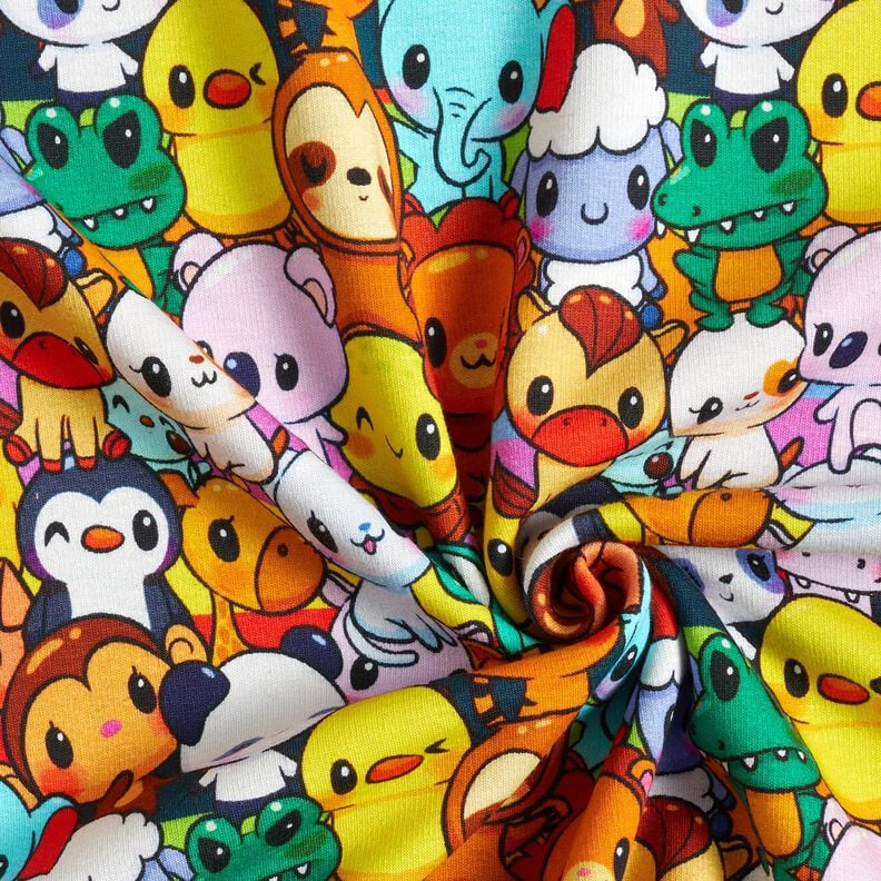 Alpenfleece Roztomilý zvěřinec digitální potisk – citrónově žlutá,  image number 3