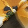 Šifon akvarelové květiny – bílá/kari žlutá,  thumbnail number 4