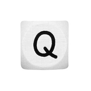 Dřevěná písmena Q – bílá | Rico Design, 