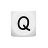 Dřevěná písmena Q – bílá | Rico Design,  thumbnail number 1