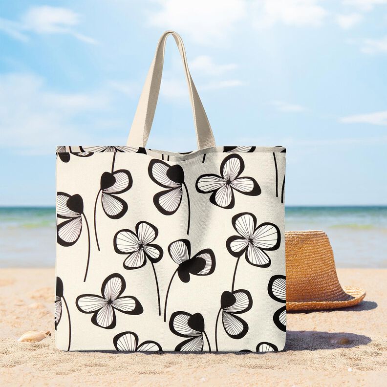 Dekoračn&iacute; l&aacute;tka Polopanama Abstraktn&iacute; jetel &ndash; př&iacute;rodni/čern&aacute;,  image number 7