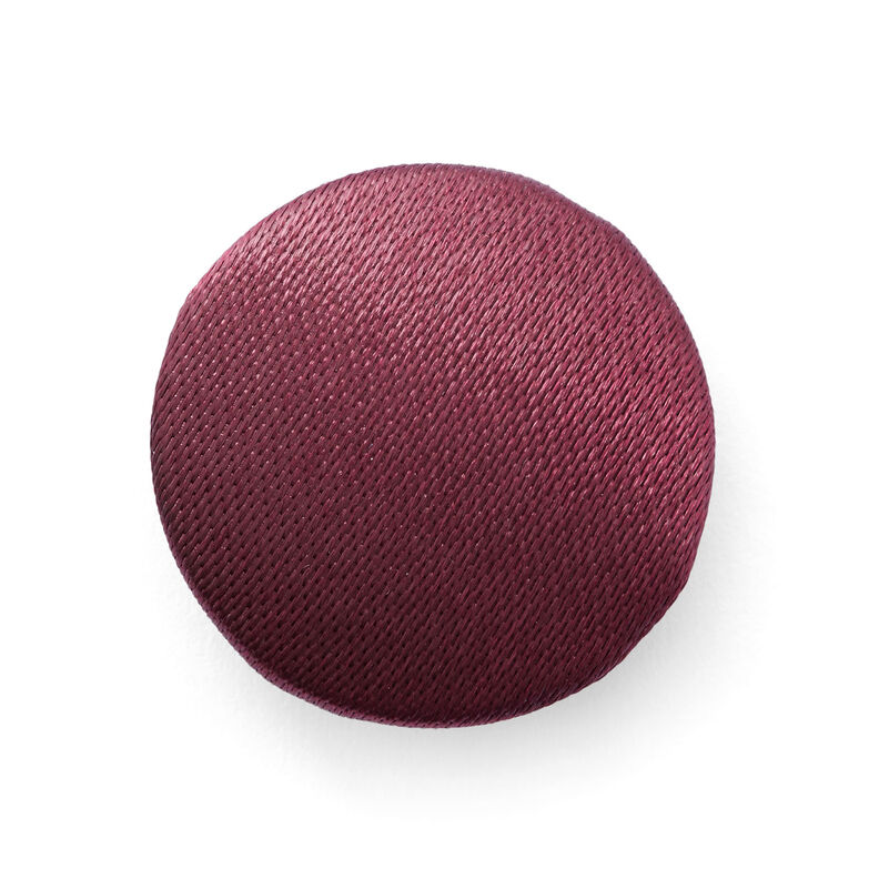Potažený knoflík, Svatební satén – bordó,  image number 1