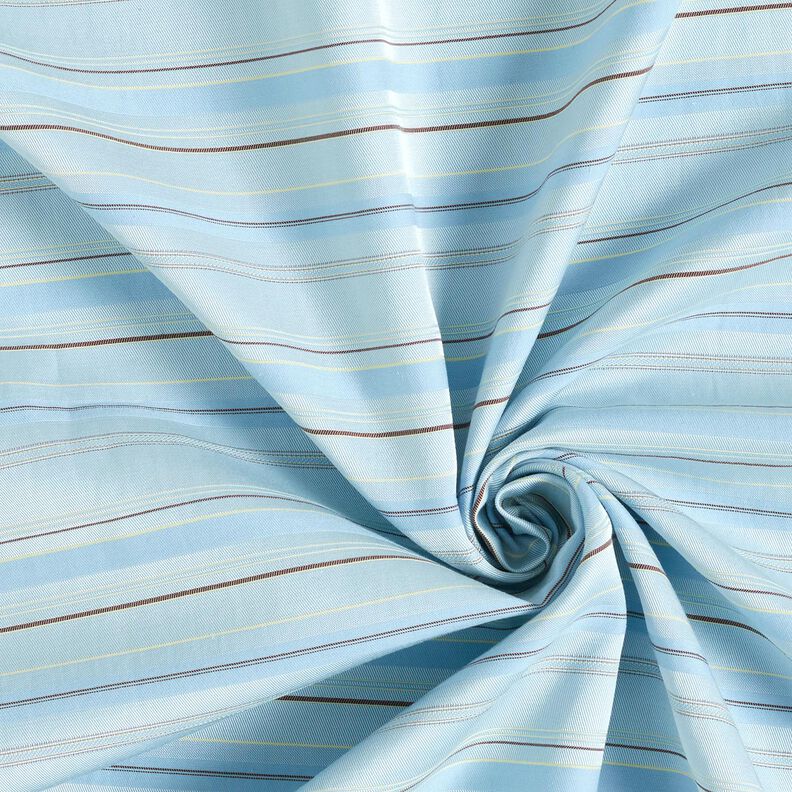 Směs bavlny a viskózy s pruhy – stříbřitě modrá,  image number 3