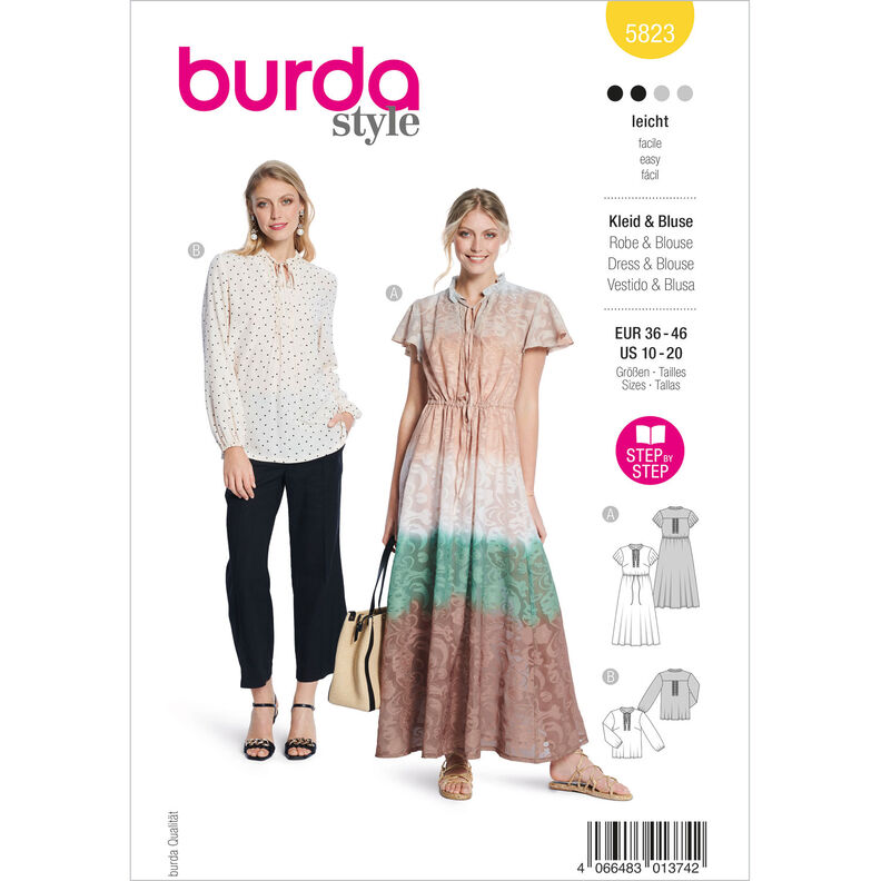 Šaty / Halenka | Burda 5823 | 36-46,  image number 1