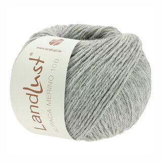 LANDLUST Alpaca Merino 100, 50g | Lana Grossa – světle šedá, 