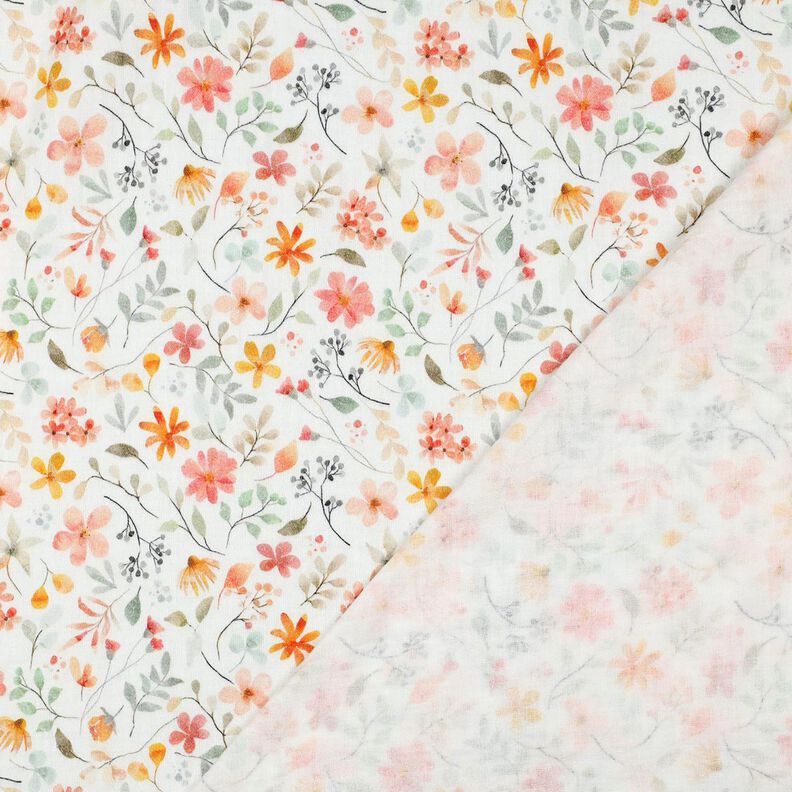 Mu&scaron;el&iacute;n / dvojit&aacute; mačkan&aacute; tkanina Barevn&aacute; květinov&aacute; louka digit&aacute;ln&iacute; potisk | Poppy Fabrics &ndash; slonov&aacute;,  image number 4