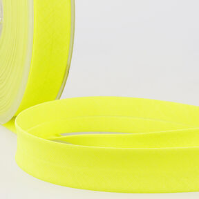 Šikmý proužek Polycotton [20 mm] – žlutá neonová, 