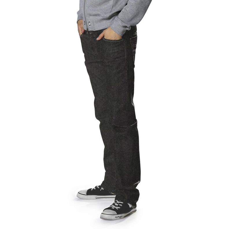 Těžký bavlněný denim – černá,  image number 7