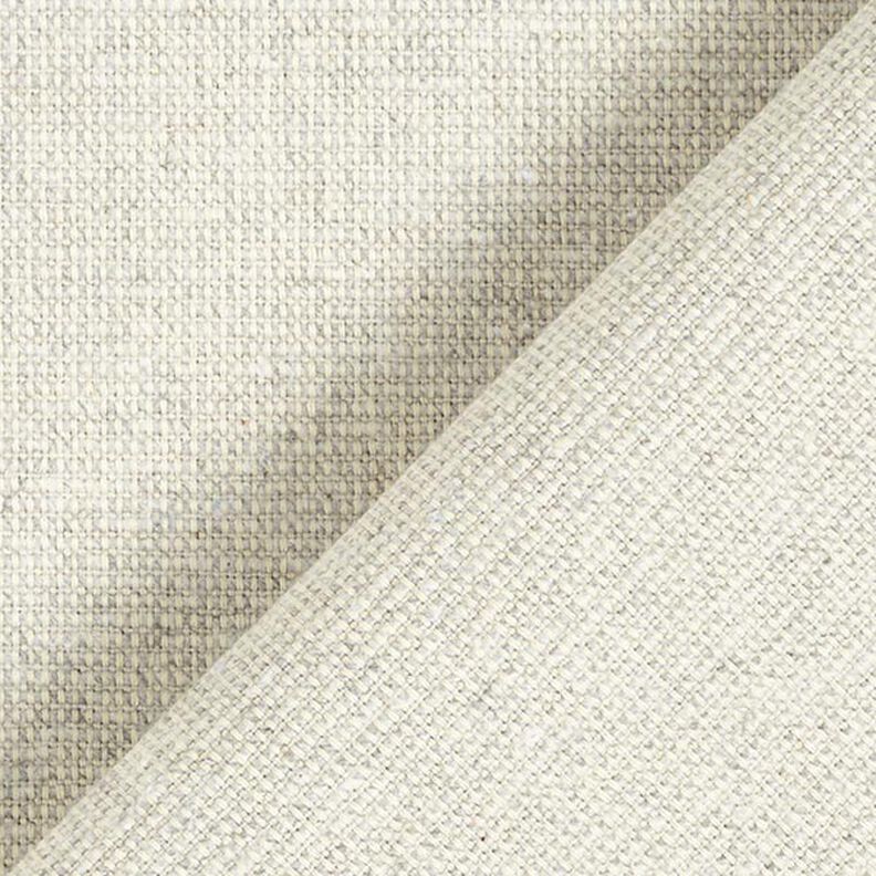 Dekorační látka polopanama s žebrovanou strukturou, recyklovaná bavlna – mlhově šedá | Zbytek 70cm,  image number 3