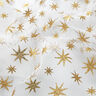 Tyl se třpitivými hvězdičkami – bílá/zlatá,  thumbnail number 2
