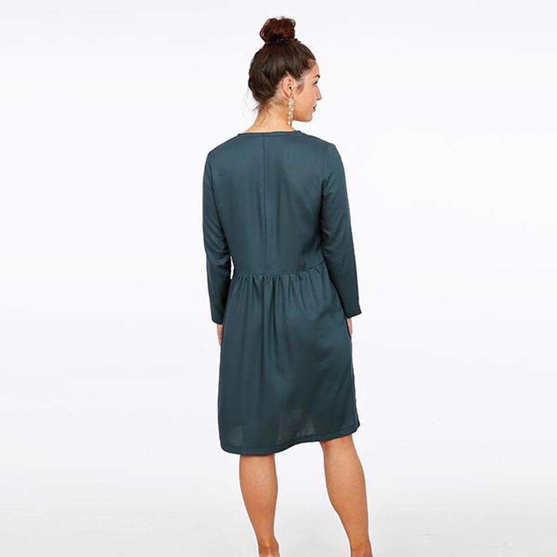 FRAU MARY – šaty s výstřihem do V a nařasenou sukní, Studio Schnittreif  | XS -  XXL,  image number 5