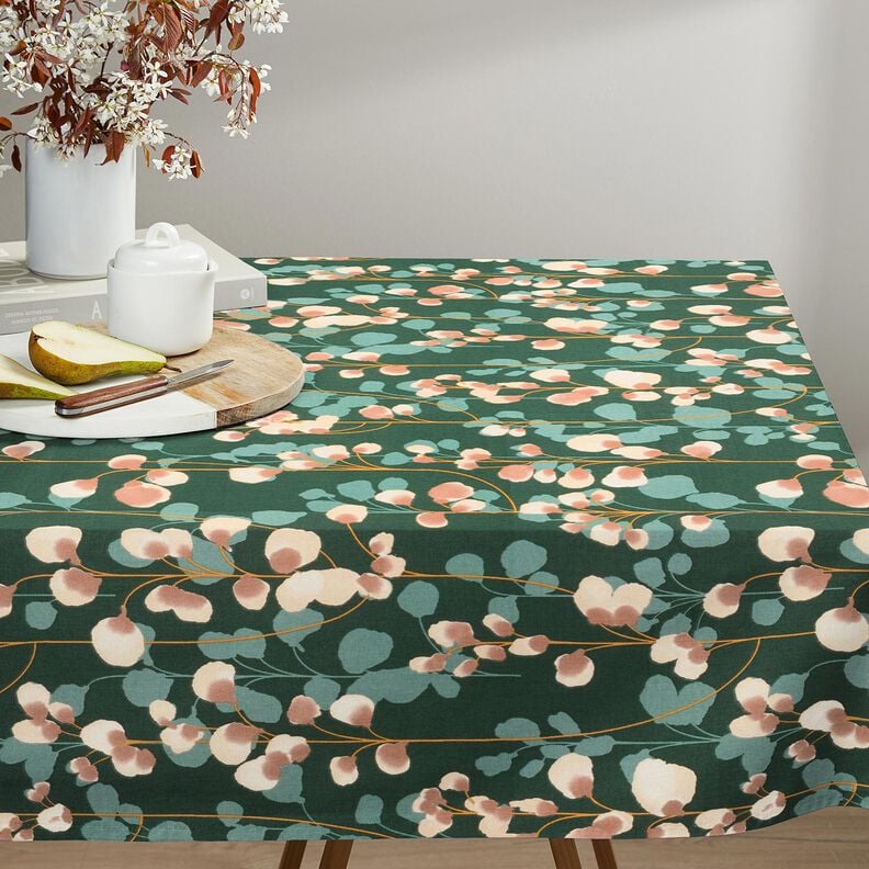 Bavlněn&yacute; sat&eacute;n Pop&iacute;nav&eacute; rostliny &ndash; tmavě zelen&aacute;/p&iacute;skov&aacute;,  image number 5