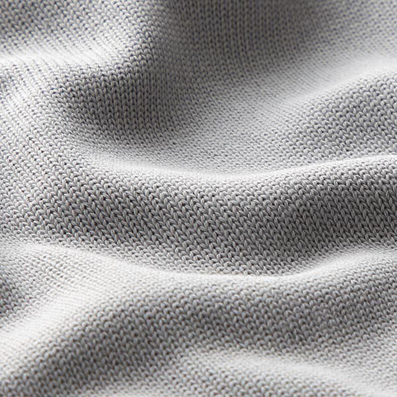 Bavlněná pletenina – světle šedá,  image number 2
