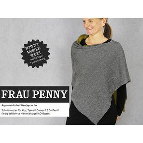 FRAU PENNY asymetrické oboustranné pončo | Studio Schnittreif | Onesize, 