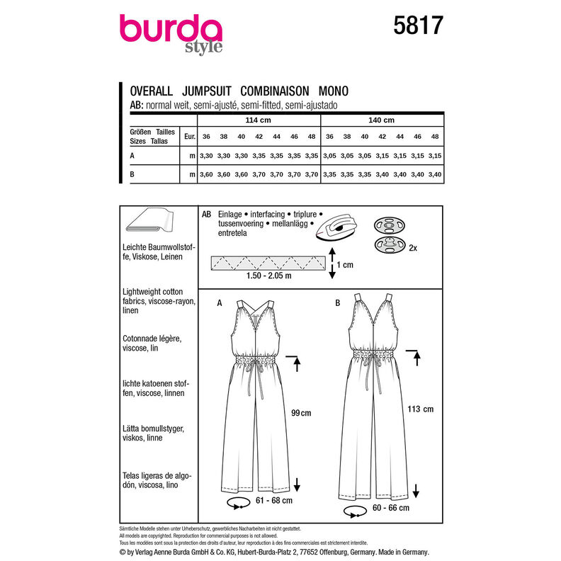 Overall | Burda 5817 | 36-48, image number 9